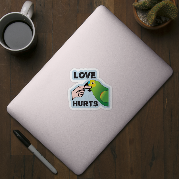 Love Hurts - Blue Front Amazon Parrot by Einstein Parrot